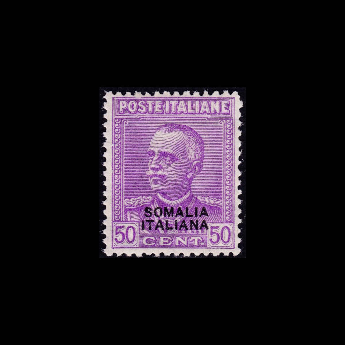 1930 Somalia Francobolli D'Italia del 1928 soprastampato 50c. lilla