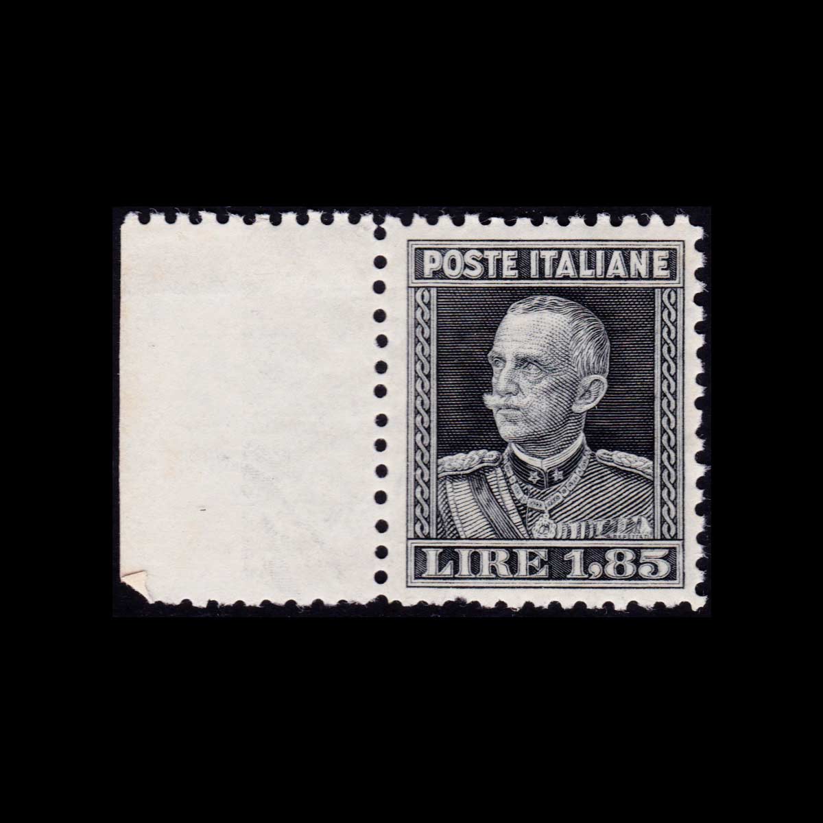 1927 Effige di Vittorio Emanuele III 1,85l. ardesia dentellato 11