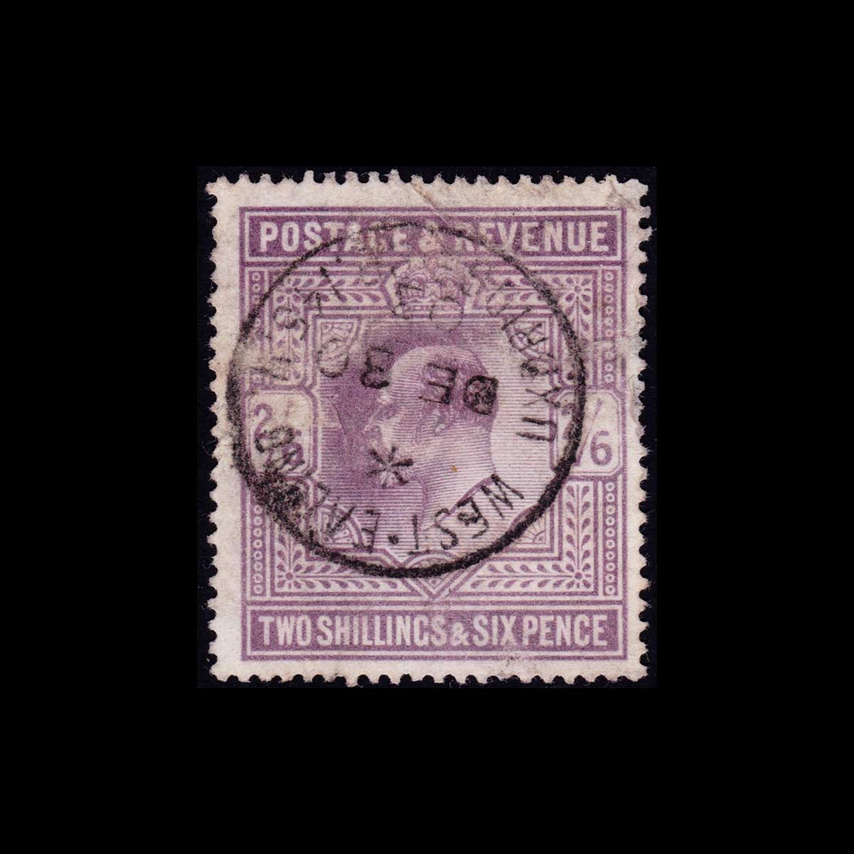 1902/10 Edoardo VII 2/6 violetto