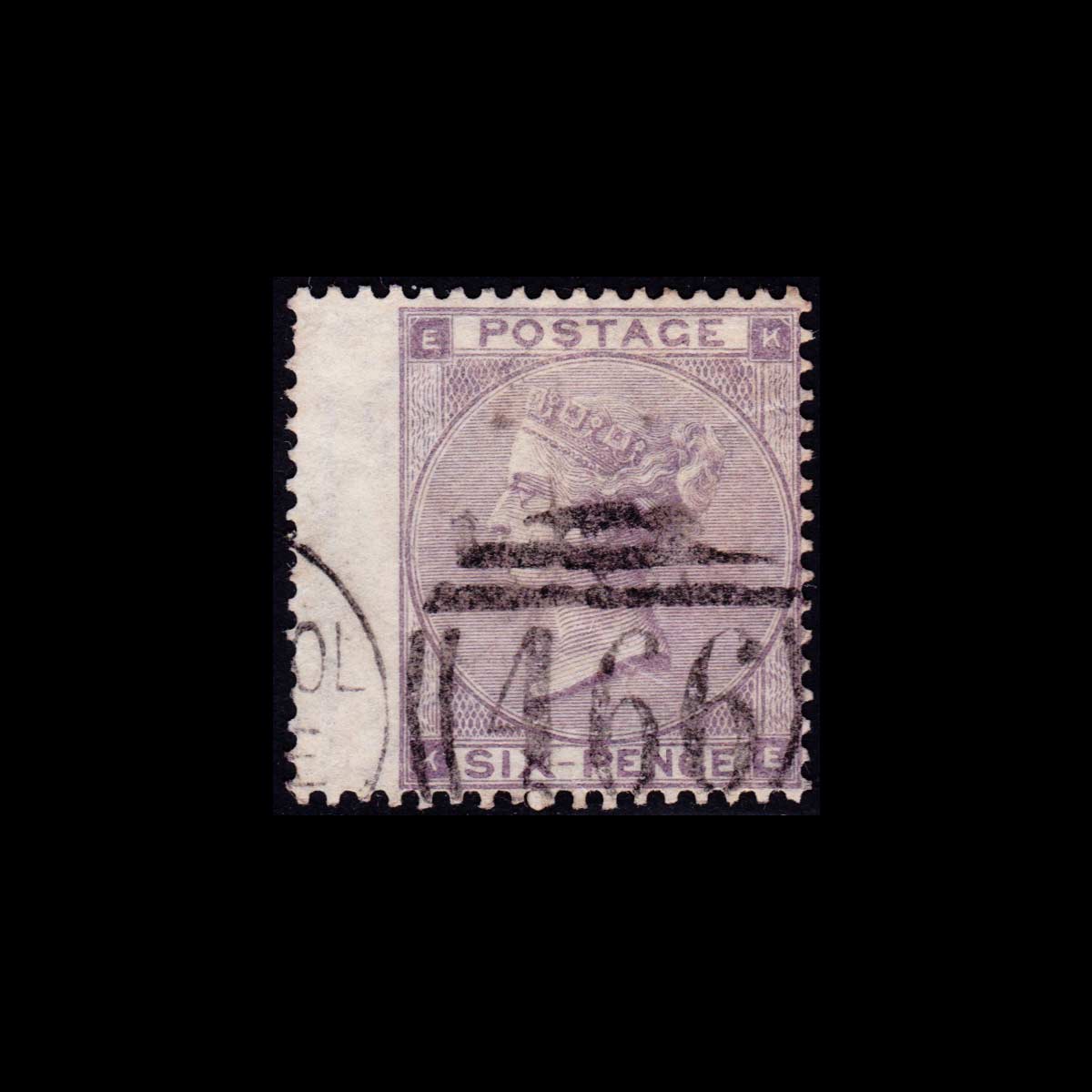 1862 Regina Vittoria 6d. violetto