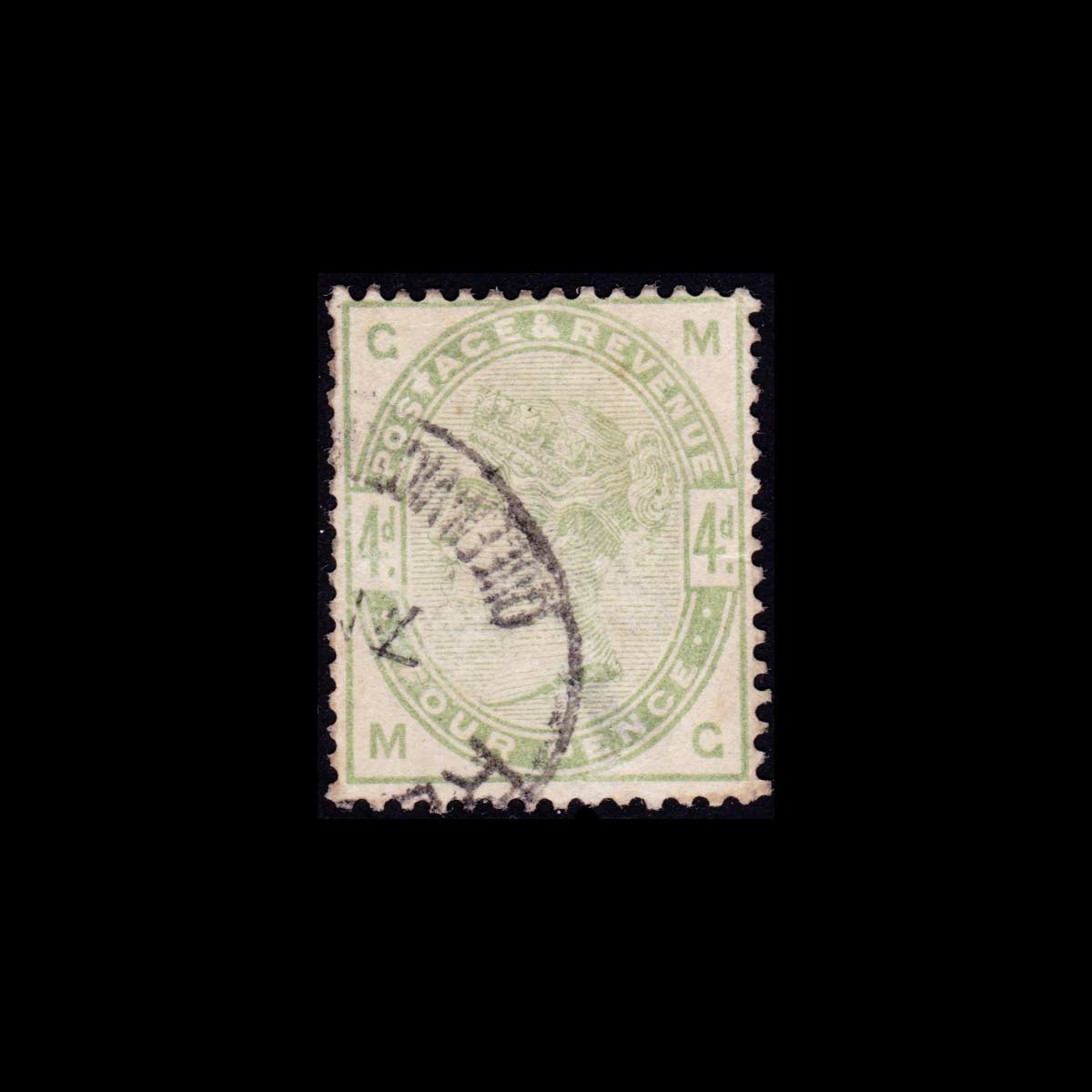 1883/84 Regina Vittoria 4d. verde